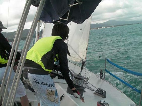 SIA Yacht training with Students